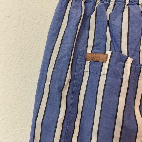 Lunya Blue Striped Wide Leg Airy Sleepwear Pajama Pants Women's Size Small - Picture 6 of 7